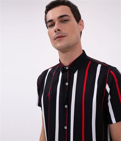 camisa masculina manga curta renner